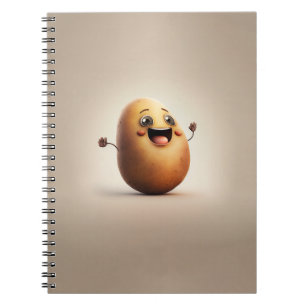Carnet Potato moderne mignonne joyeuse dans le cadeau de