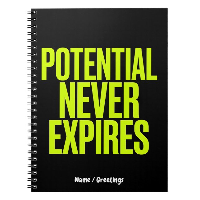 Carnet Potentiel n'expire jamais Mentalité de Croissance  (Devant)