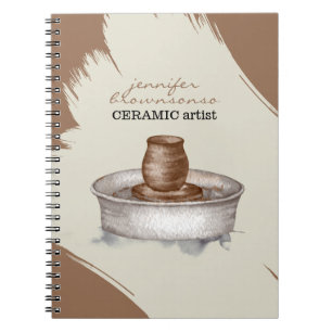 Carnet Poteries Céramique Tourneur d'argile sculpture élé