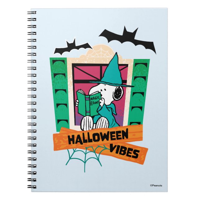 Carnet Potions Magiques de Snoopy Peanuts Halloween (Devant)