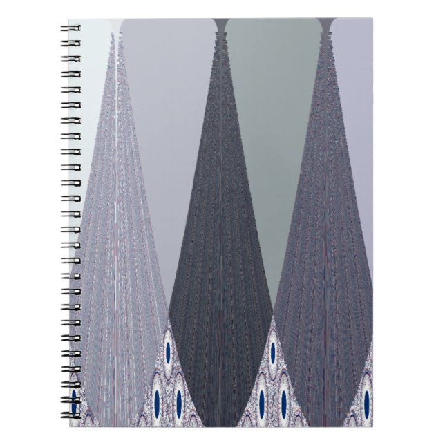 Carnet Pots Chevron Gris Cendré Imprimer (Devant)