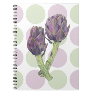 Carnet Pots d'artichauts pourpres Notebook
