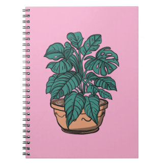 Carnet Potted Indoor plants tropical notebook