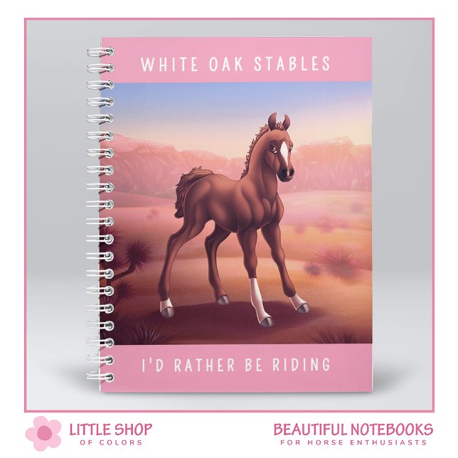 Carnet Poulain Marron Noisette Personnalisable (Créateur téléchargé)