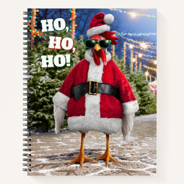 Carnet Poule de Noël (Devant)