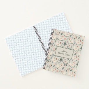 Carnet Poulet dans le jardin