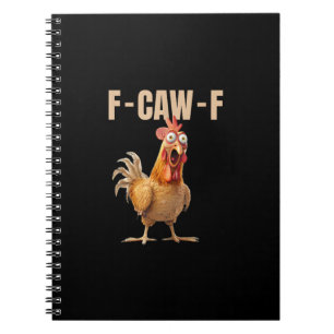 Carnet Poulet de style vintage F-Caw-F