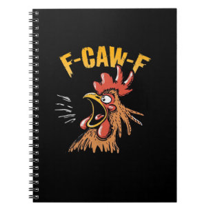 Carnet Poulet F-Caw-F vintage drôle de coq