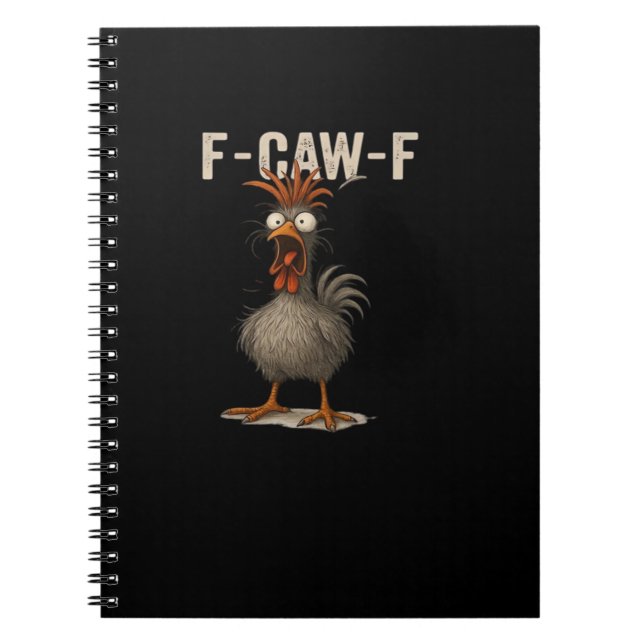 Carnet Poulet Rétro Classique F-Caw-F (Devant)