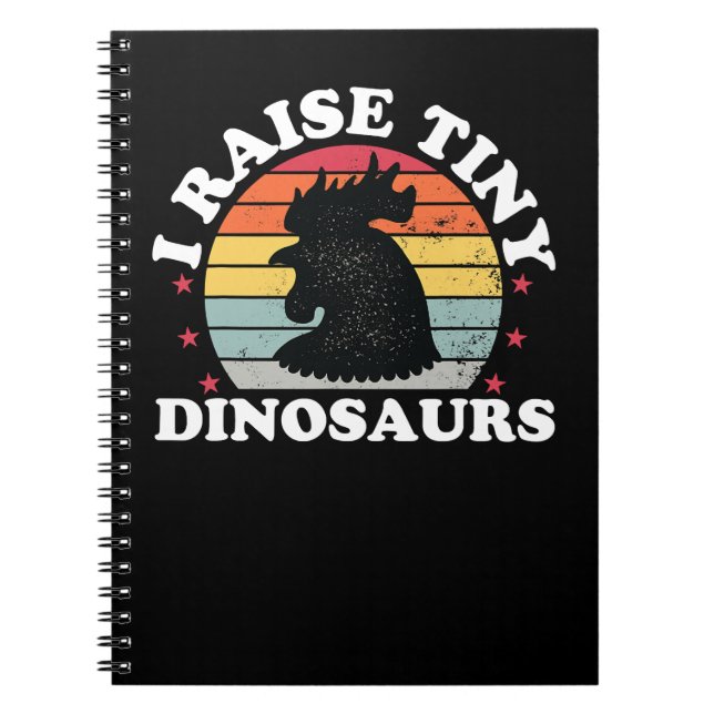 Carnet Poulets J'Élève De Petits Dinosaures Drôle Poulet (Devant)