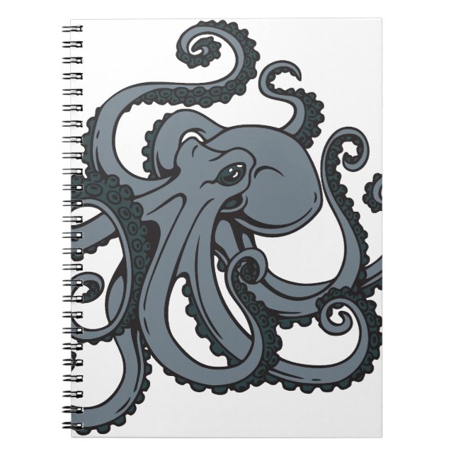 Carnet Poulpe gris (Devant)