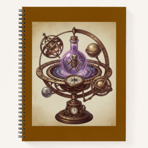 Carnet Poupée vaudou cosmique Steampunk Orrery Fantastiqu