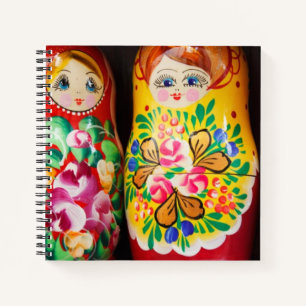 Carnet Poupées Matriochka Colorées