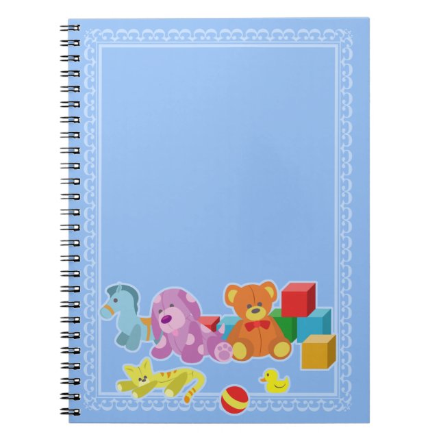 Carnet Poupées mignonnes (bleu) (Devant)