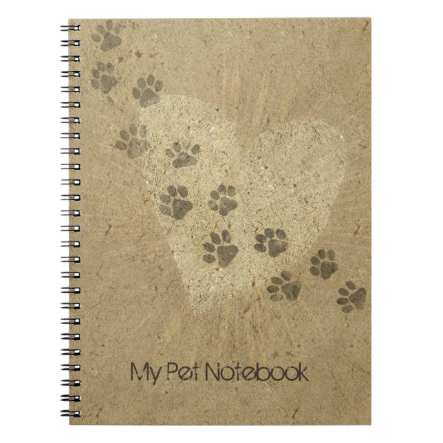Carnet pour animaux de compagnie (personnalisable) (Devant)