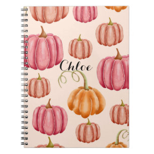 carnet pour automne+autum, citrouille