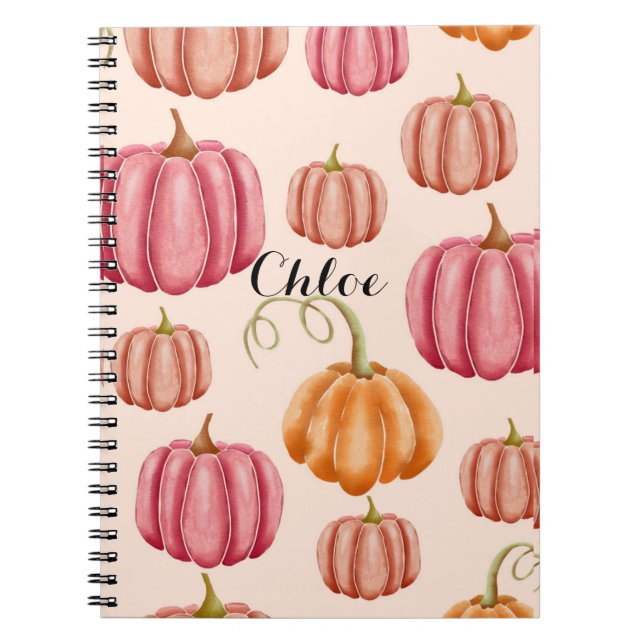 carnet pour automne+autum, citrouille (Devant)