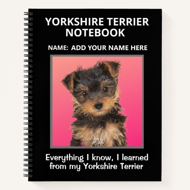 Carnet pour les amateurs de Yorkshire Terriers (Devant)