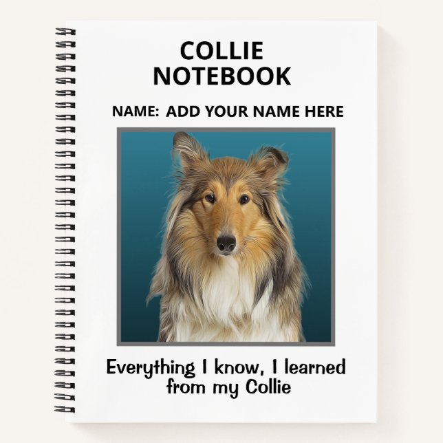 Carnet pour les amoureux des collies (Devant)