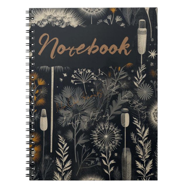 Carnet Pour les batailles, personne ne sait que je me bat (Devant)