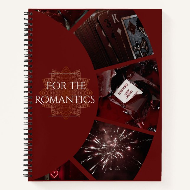 Carnet Pour les romantiques (rouge) (Devant)