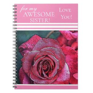 Carnet Pour Ma Soeur Aimante, Aimez-Vous !-Rose