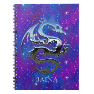 Carnet pourpre de galaxie de dragon chanceux