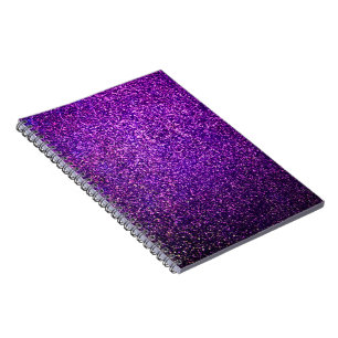 carnet pourpre de parties scintillantes