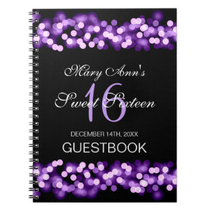 Carnet Pourpre fascinant de Hollywood de Guestbook de