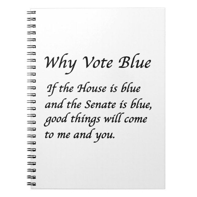 Carnet Pourquoi voter bleu en 2026 (Devant)