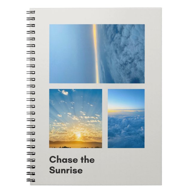 Carnet Poursuivre le lever du soleil (Devant)