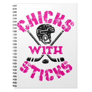 Carnet Poussins avec bâtons Hockey Femmes Filles