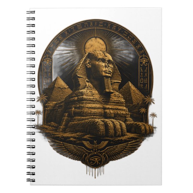 Carnet Pouvoir Tranquille | Grande Design Sphinx Egypte (Devant)