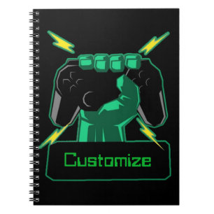 Carnet Power Gamer personnalisé