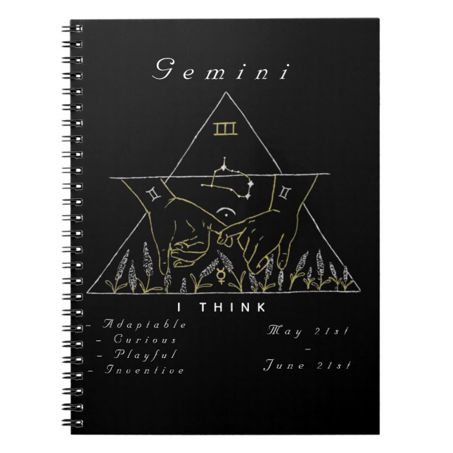 Carnet 'Powered by Gemini' (Devant)