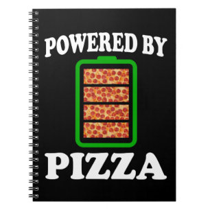 Carnet Powered By Pizza - Funny Pizza