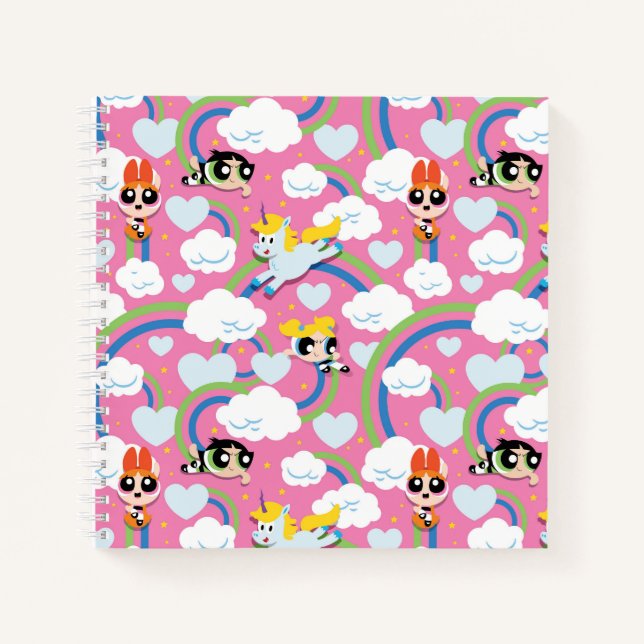 Carnet Powerpuff Girls & Donny Rainbow Motif (Devant)