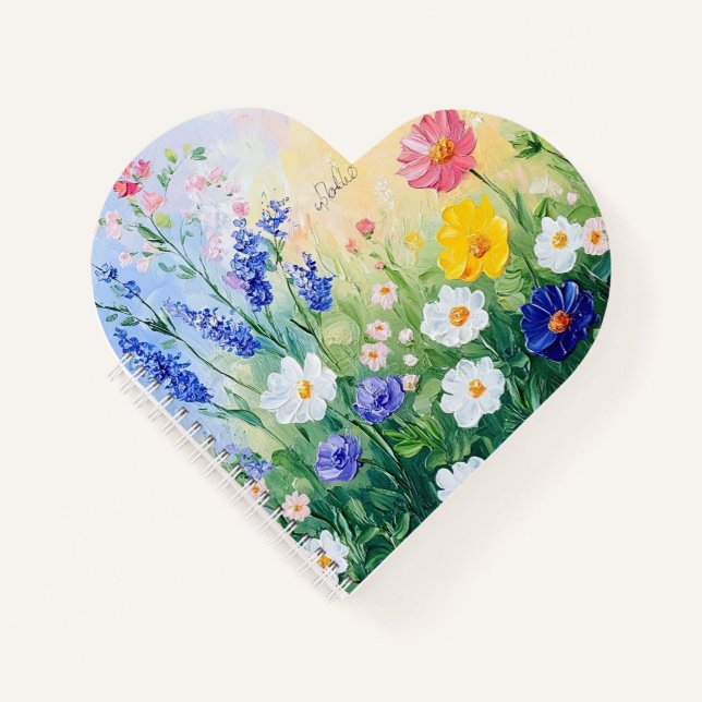 Carnet Prairie de belles fleurs sauvages  (Devant)