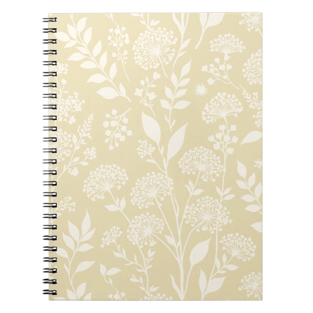Carnet Prairie de Pissenlits Neutre - Blé Doré (Devant)