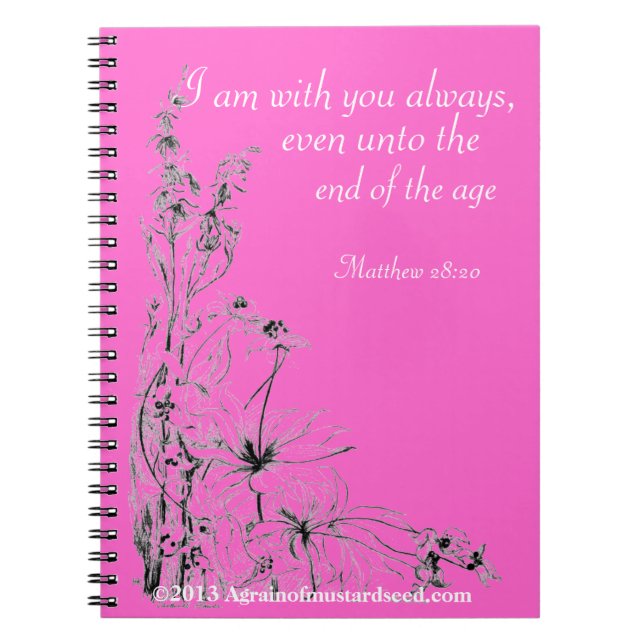 Carnet Praise Him N Pink Bible quota Customize (Devant)