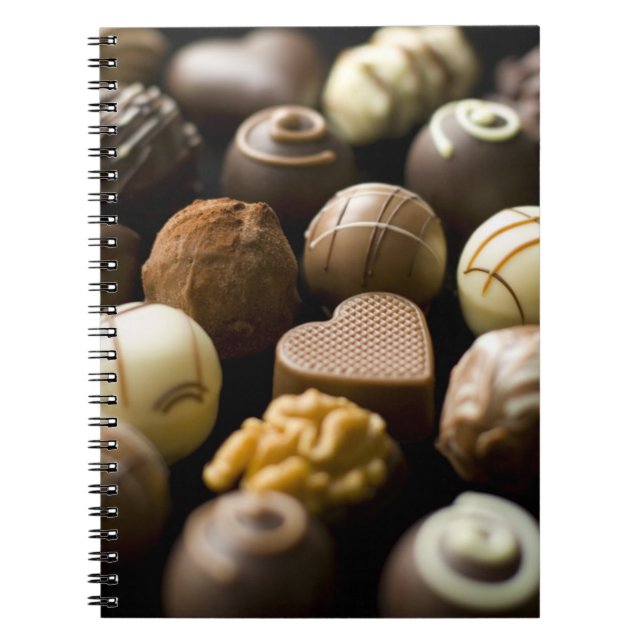 Carnet Pralines délicieuses de chocolat (Devant)