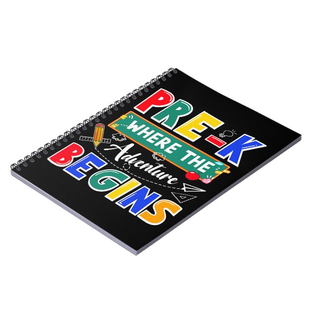 Carnet Pré-K Où L'Aventure Commence Funny School (Côté gauche)