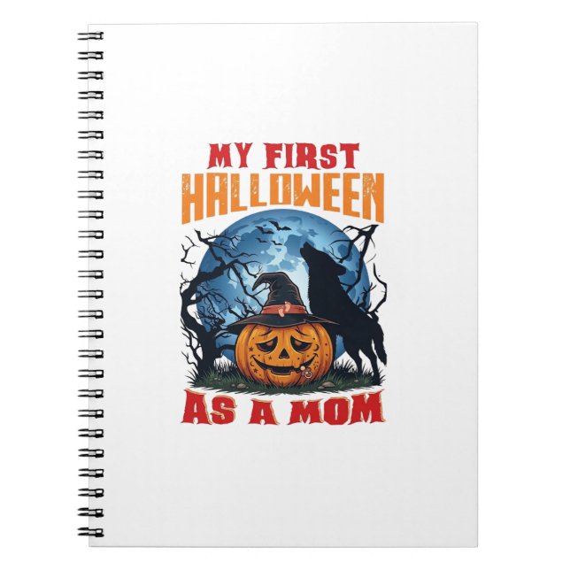 Carnet Premier Halloween en tant que maman Pumpkin Wolf M (Devant)