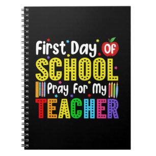Carnet Premier Jour De Prière À L'École Pour Mon Professe