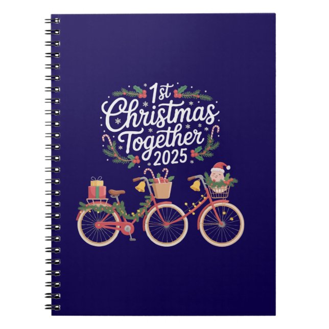 Carnet Premier Noël ensemble 2025 Couple romantique  (Devant)