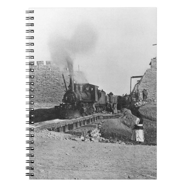 Carnet Premier train passant par le mur de Pékin, ch (Devant)