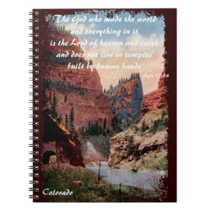 Carnet Premier tunnel Vintage chemin de fer Colorado Chri