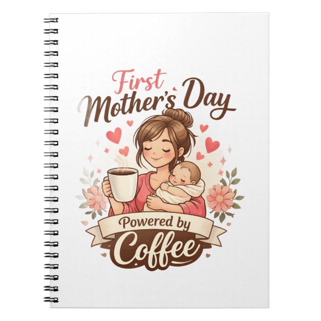 Carnet Première Fête des Mères alimentée par le café – Ca (Devant)