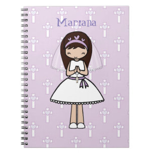 Carnet Première fille personnalisée de Latina de jour d
