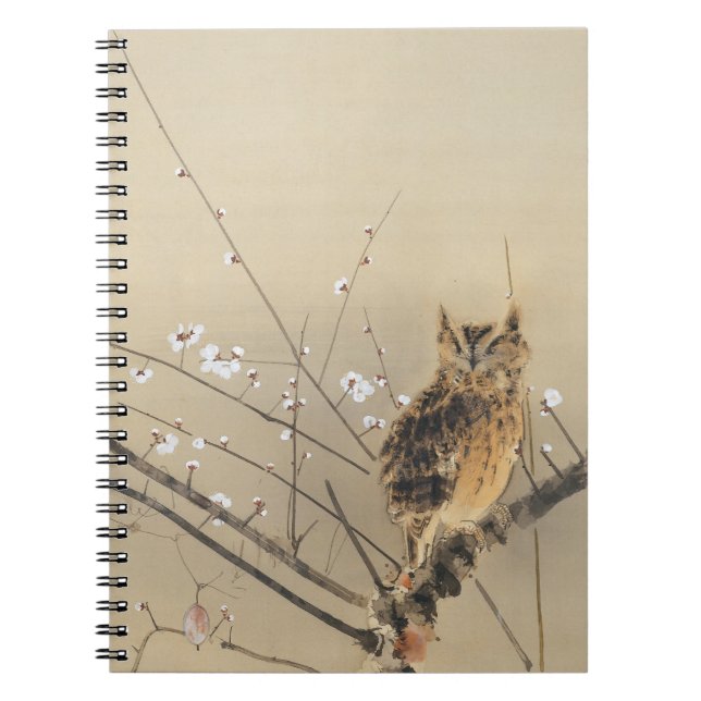 Carnet Premières fleurs de prunier par Nishimura Goun, Hi (Devant)